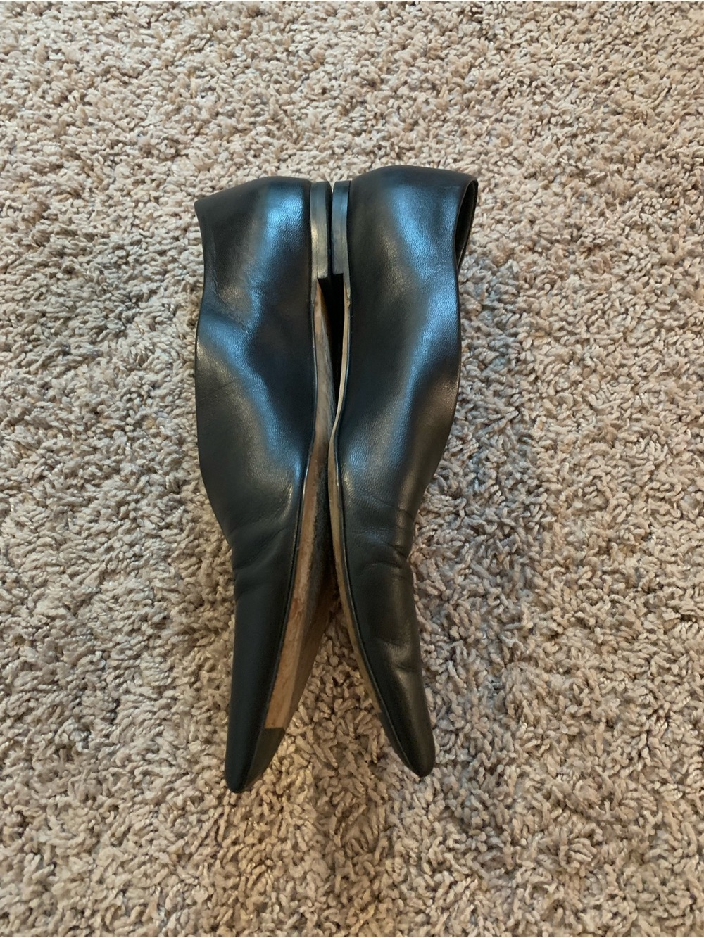 Aeyde Moa point toe flat Black Leather - Picture 5 of 12